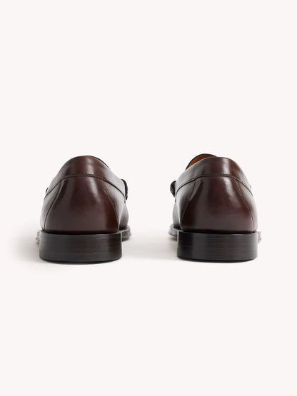 Brown Leather G.H.BASS X Buck Mason Larson Loafer