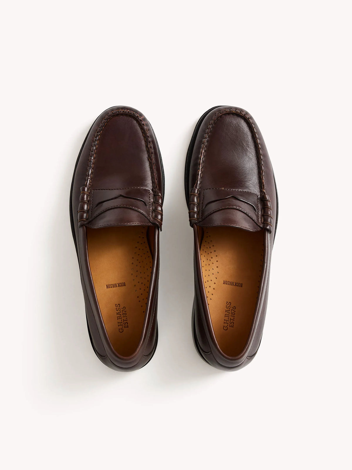 Brown Leather G.H.BASS X Buck Mason Larson Loafer