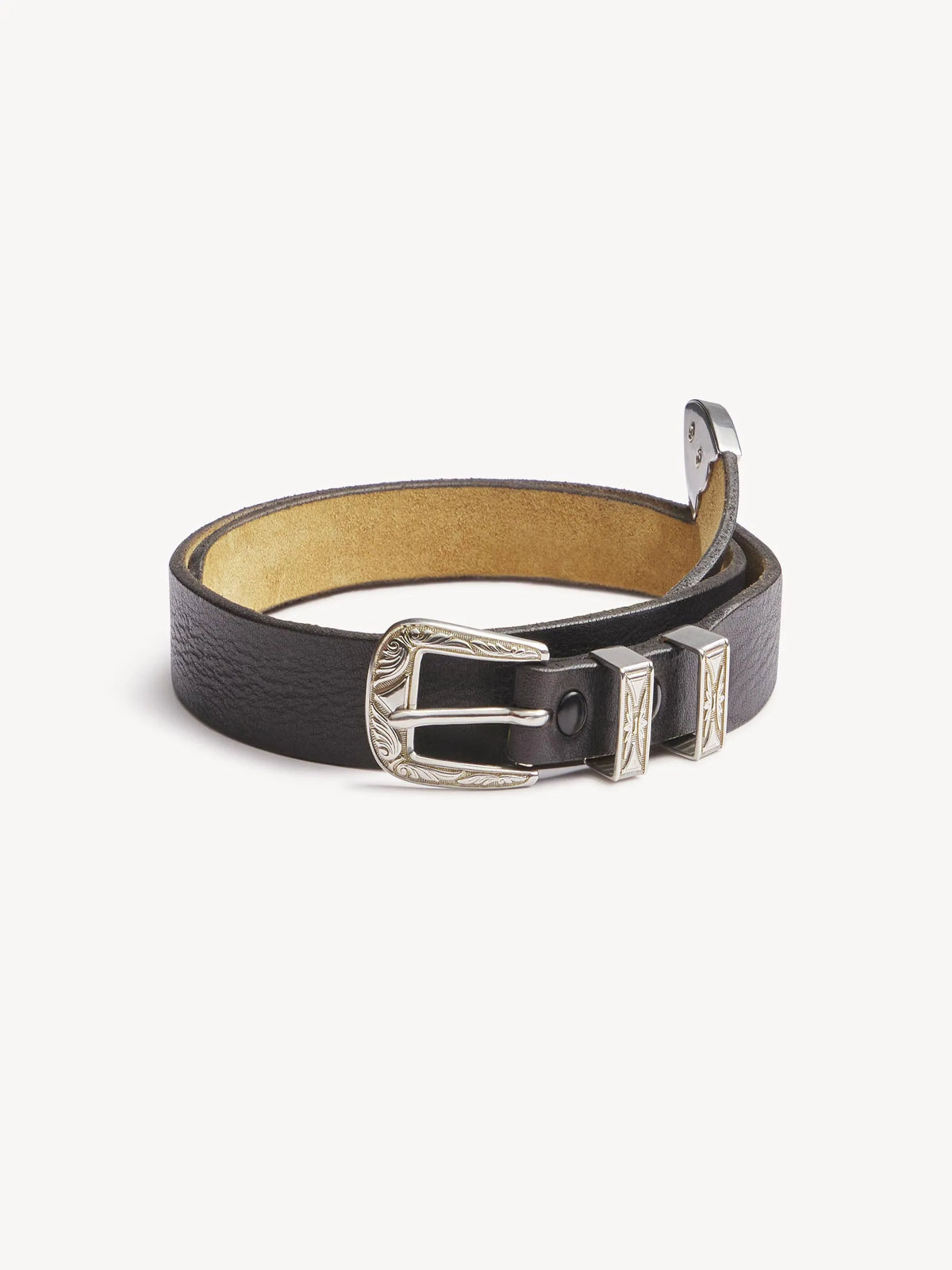 Black El Dorado Western Dress Belt