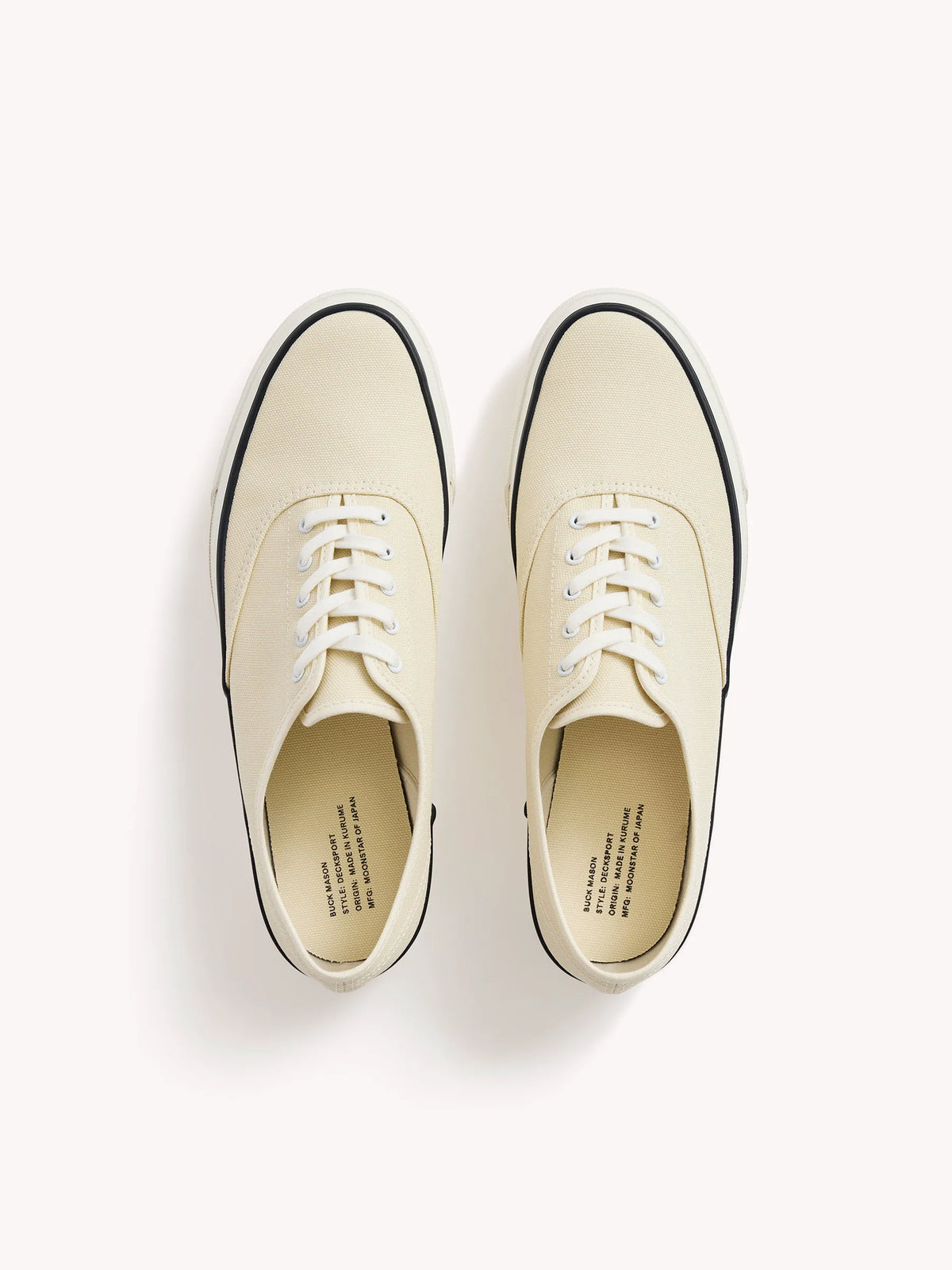 Natural Moonstar x Buck Mason Deck Shoe