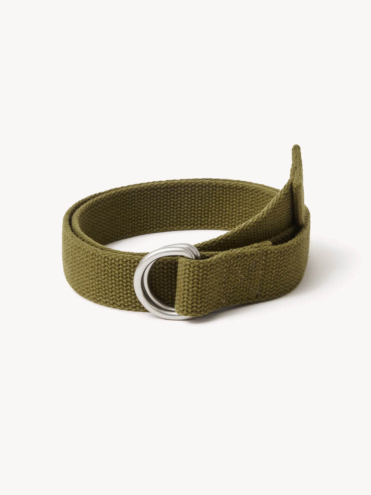 Olive Drab D-Ring Cotton Belt