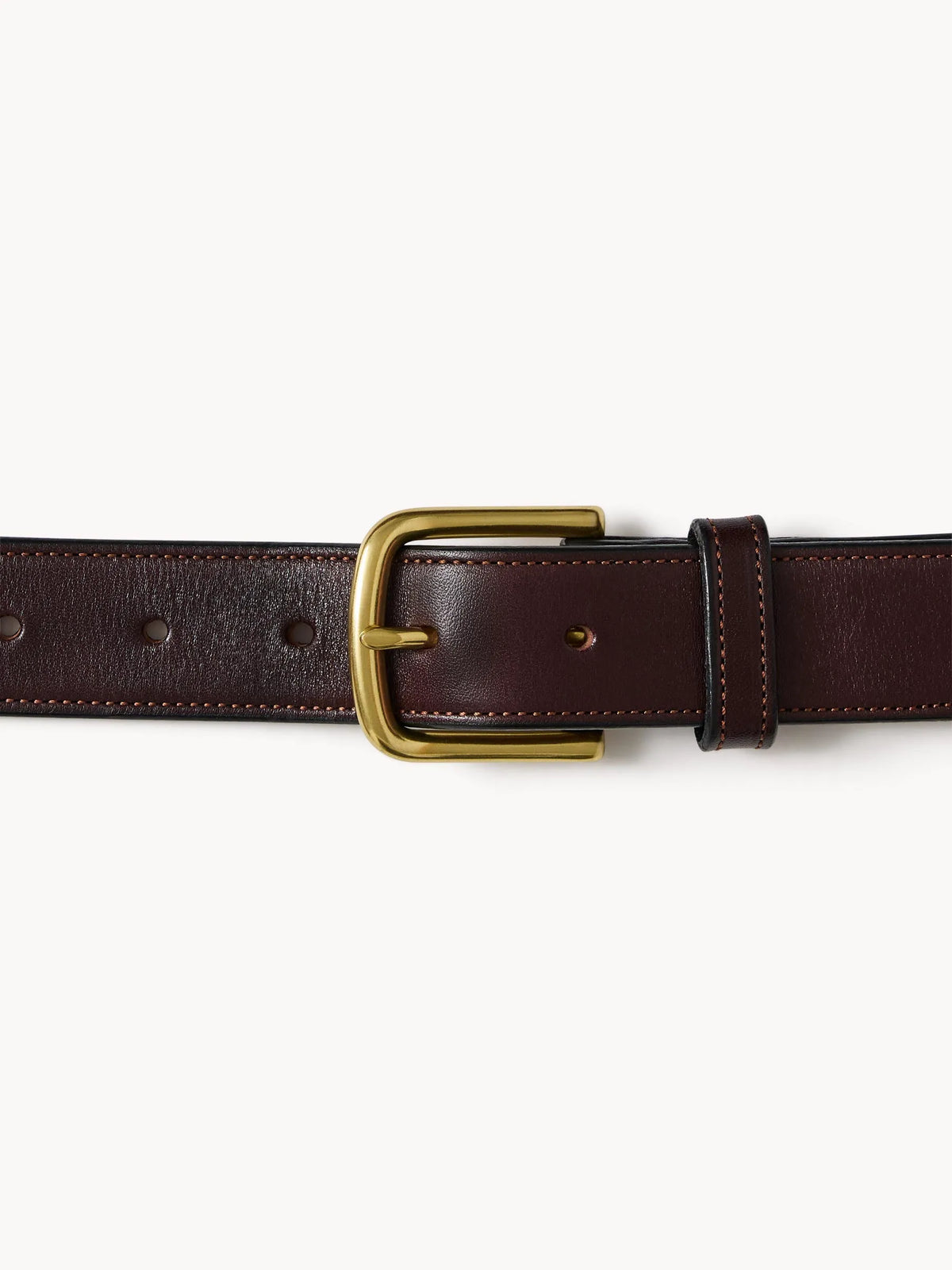 Dark Brown Semi-Fancy American Dress Belt