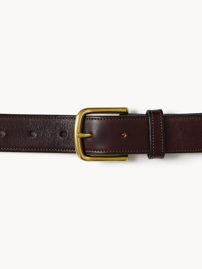 Dark Brown Semi-Fancy American Dress Belt