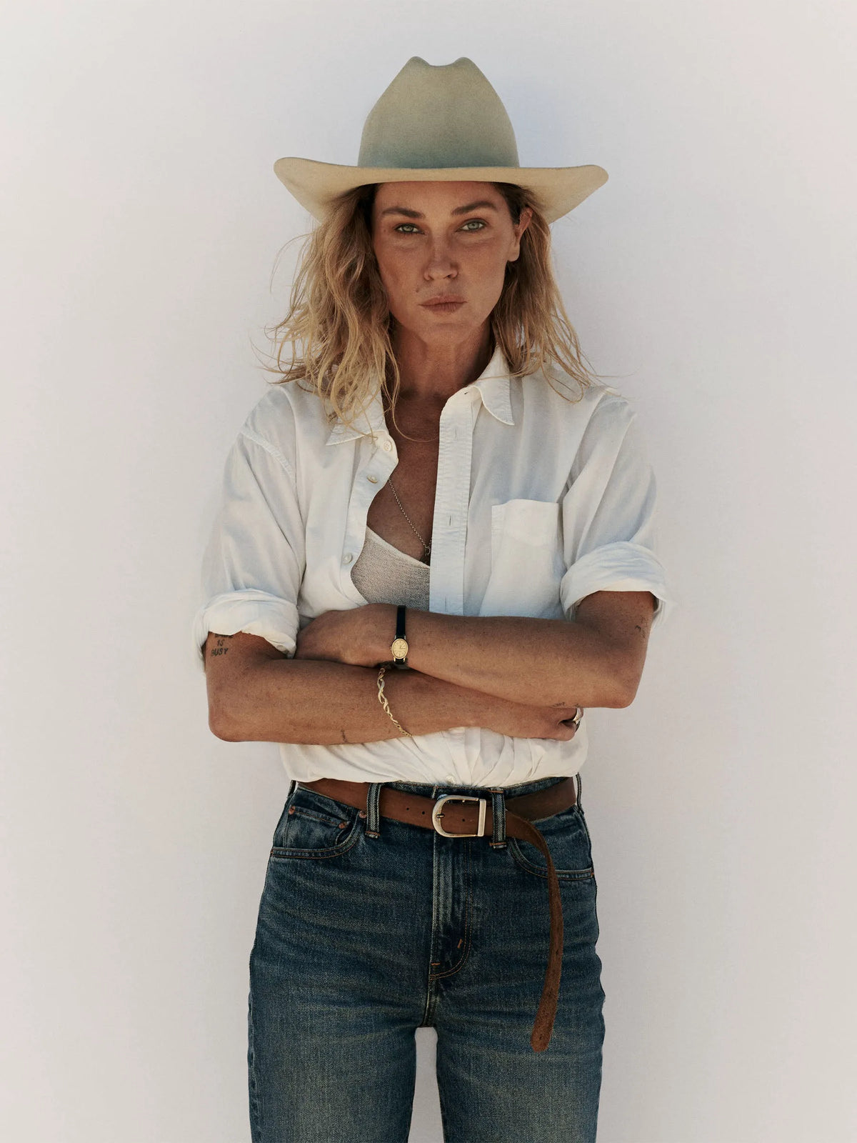 White Mainstay Cotton Shirt