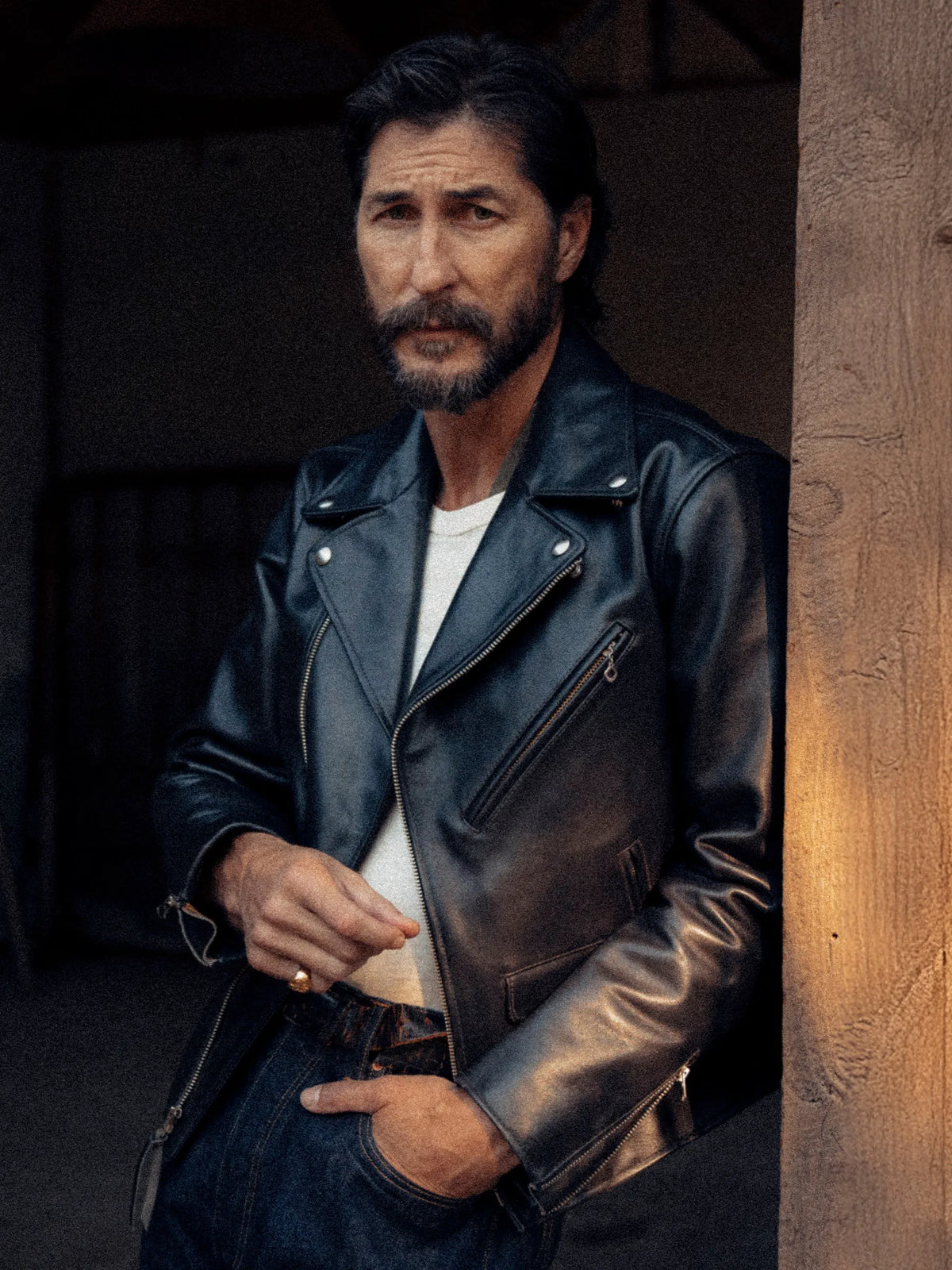 Black Bruiser Moto Jacket