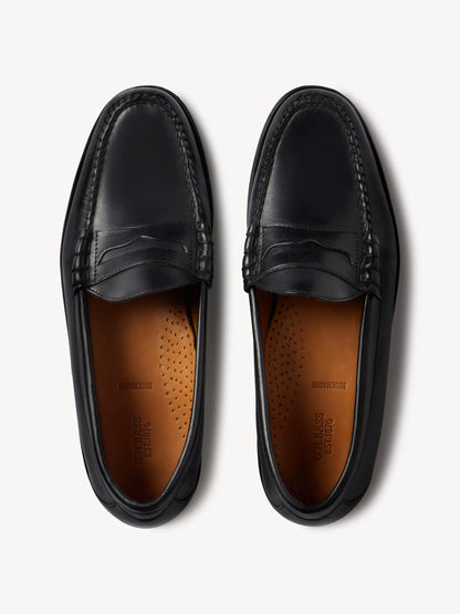 Black Leather G.H. BASS X Buck Mason Larson Loafer