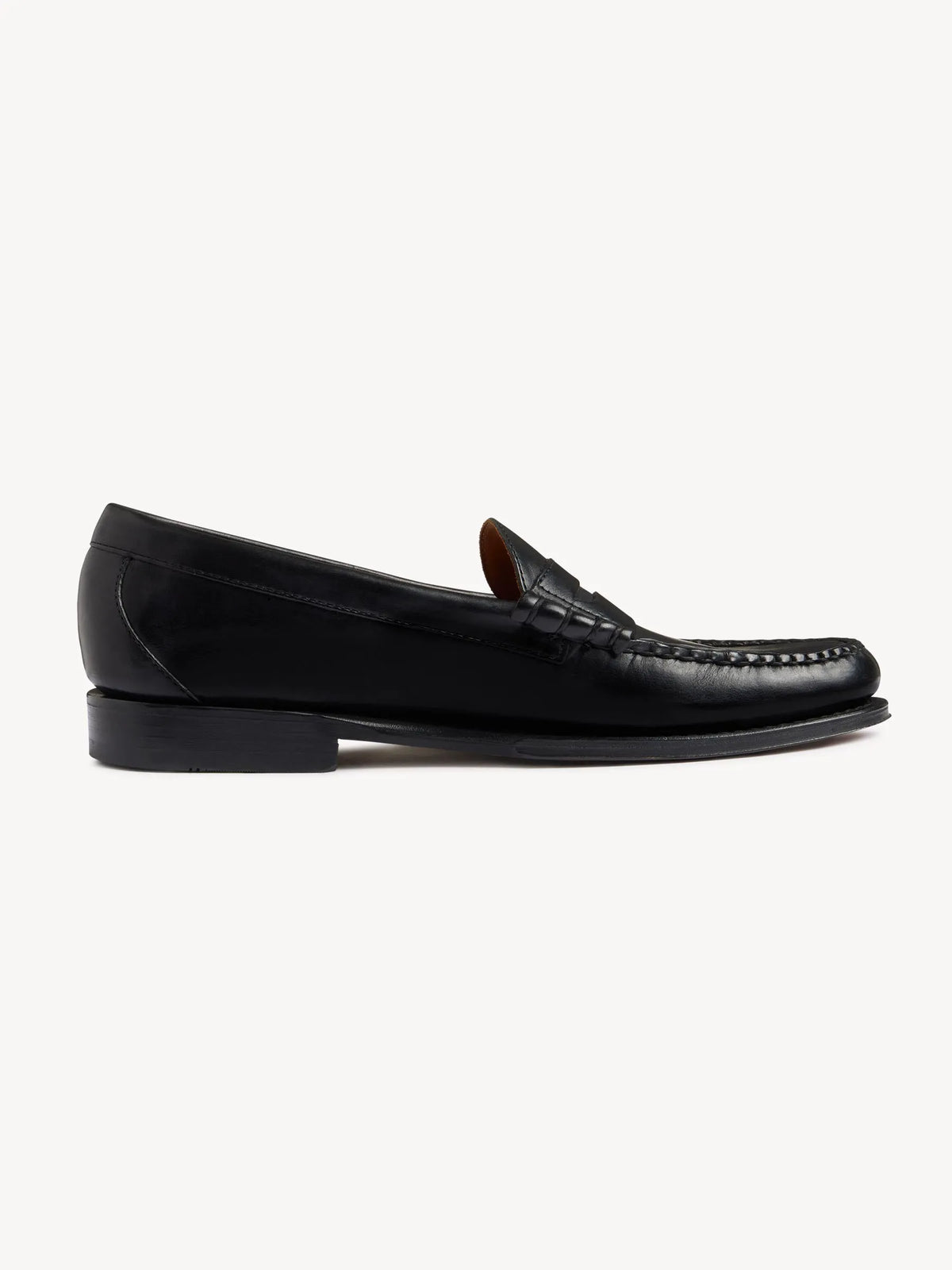Black Leather G.H. BASS X Buck Mason Larson Loafer