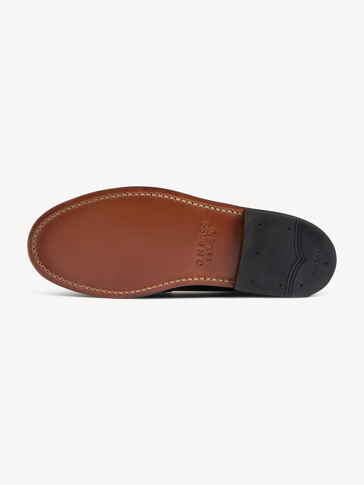 Black Leather G.H. BASS X Buck Mason Larson Loafer