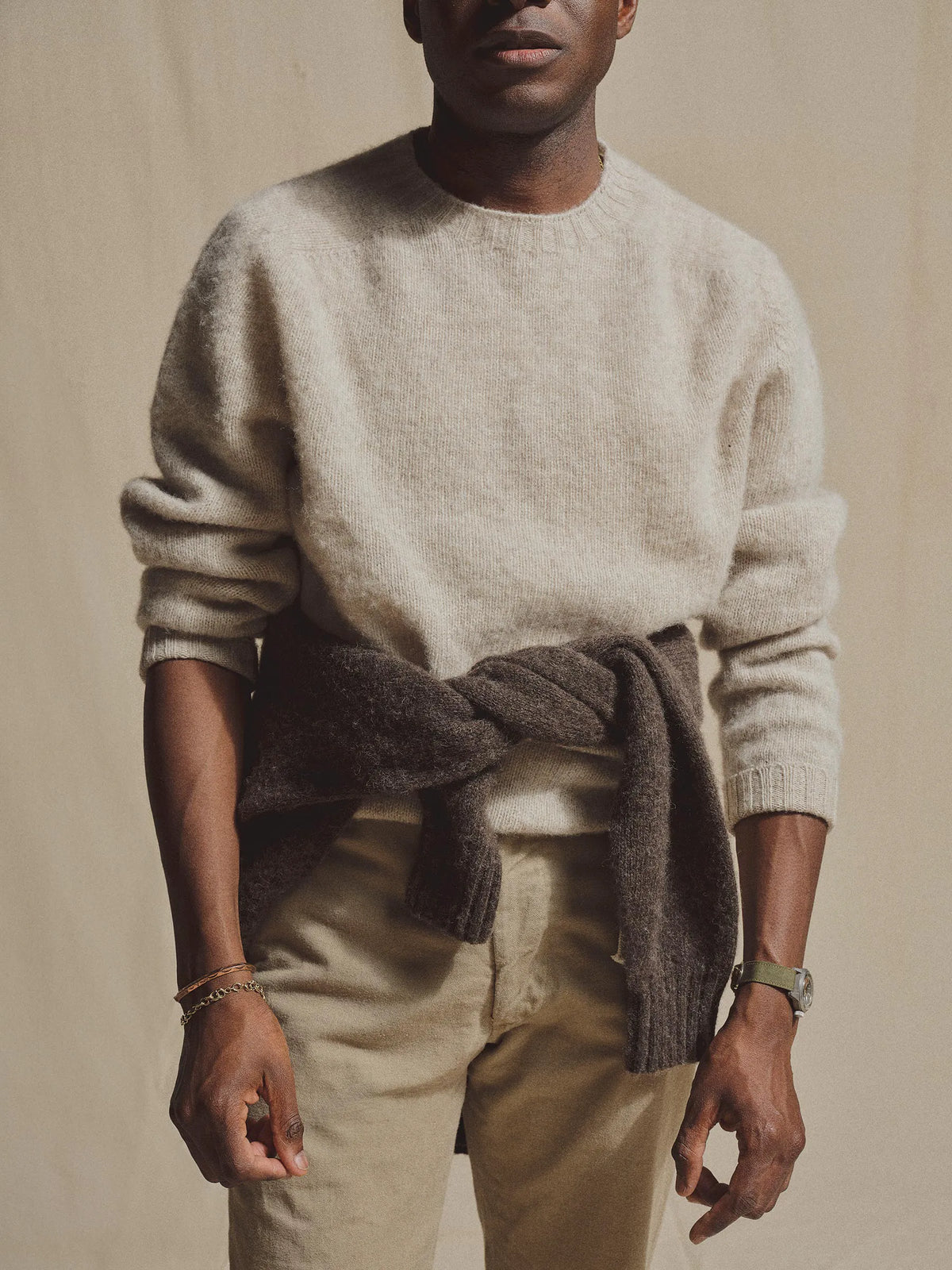 J.Press × Buck Mason Oyster Shaggy Dog Sweater