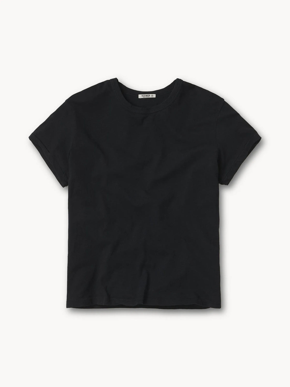 Black Slub Easy Crew
