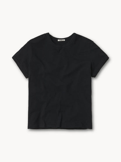 Black Slub Easy Crew