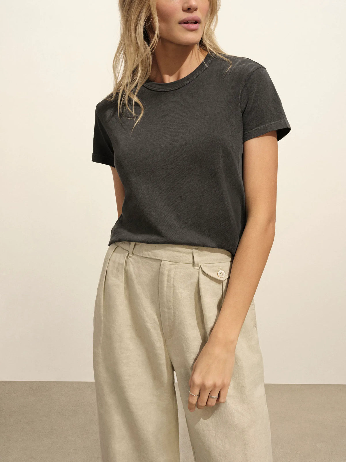 Coal Venice Wash Slub Easy Crew