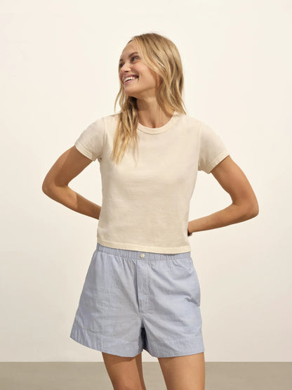 French Blue End on End Boxer Short