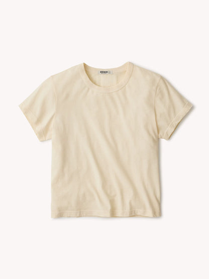 Butter Yellow Pima Boxy Crew