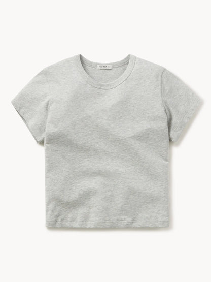 Graphite Pima Boxy Crew
