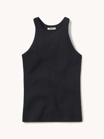 Black Surplus Rib Tank