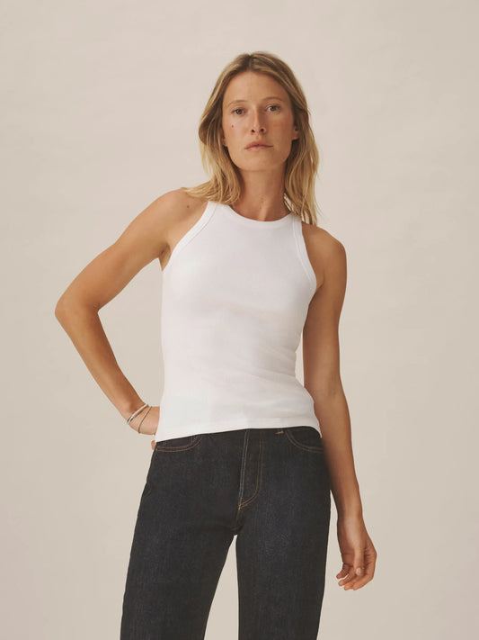 White Surplus Rib Tank