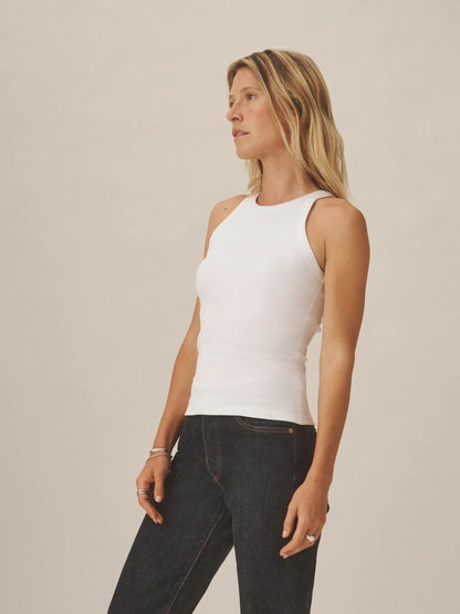 White Surplus Rib Tank