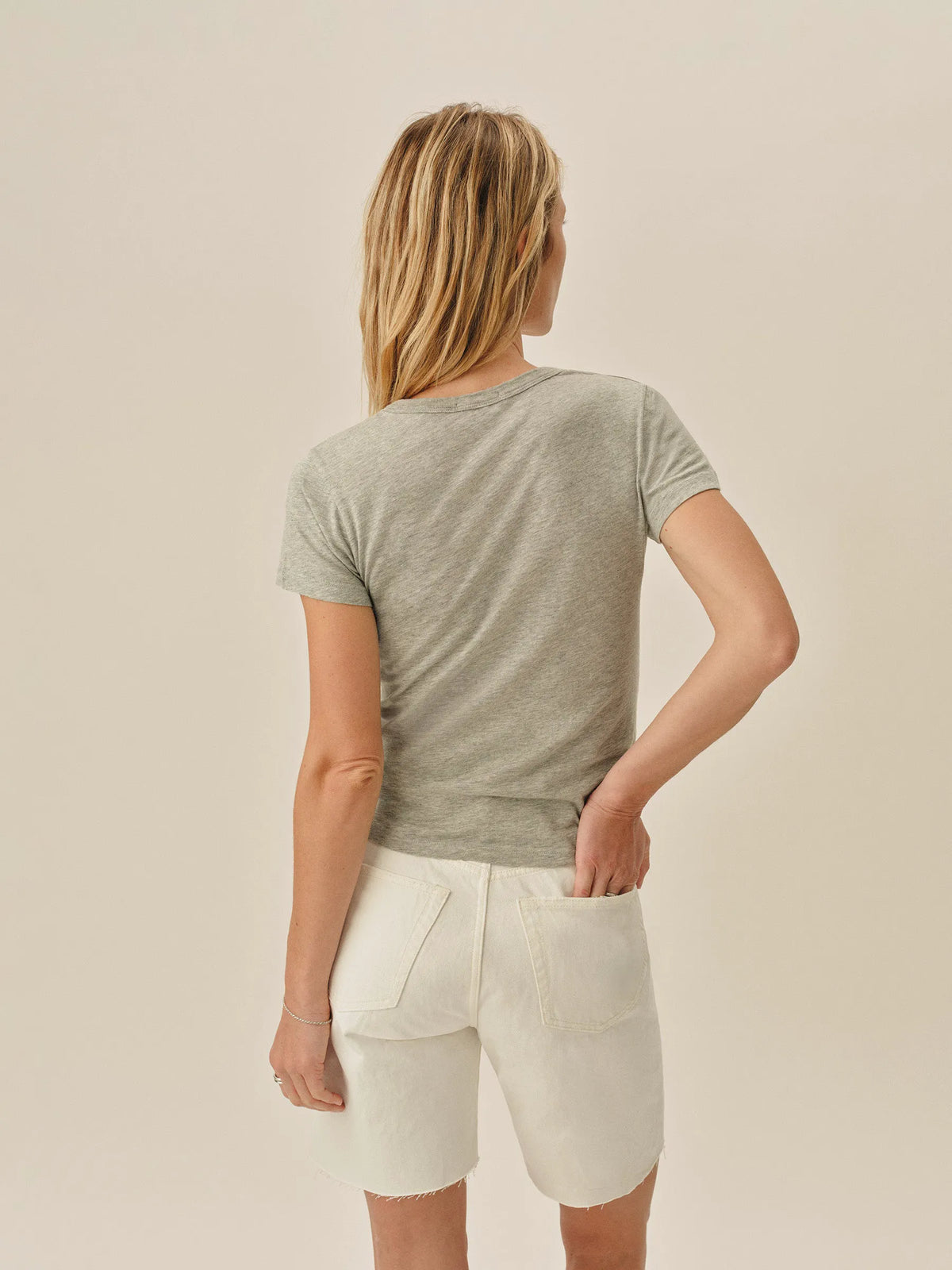 Graphite Pima Slim Crew