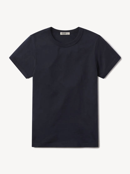 Dark Navy Pima Slim Crew