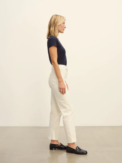 Dark Navy Pima Slim Crew