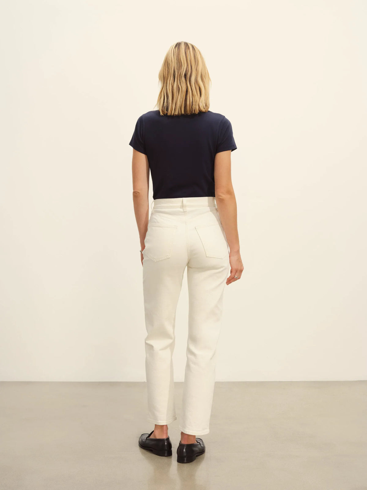 Dark Navy Pima Slim Crew