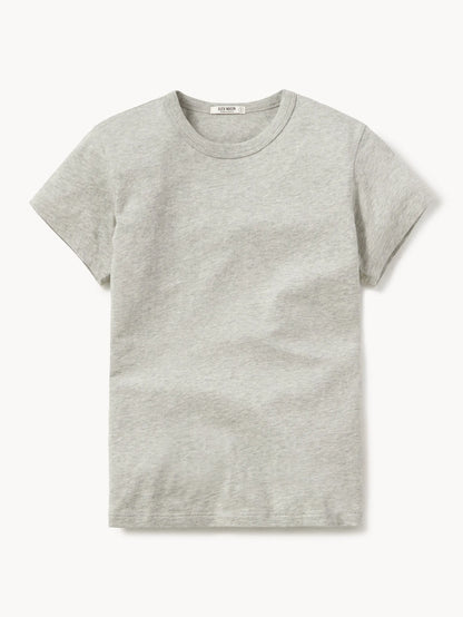 Graphite Pima Slim Crew