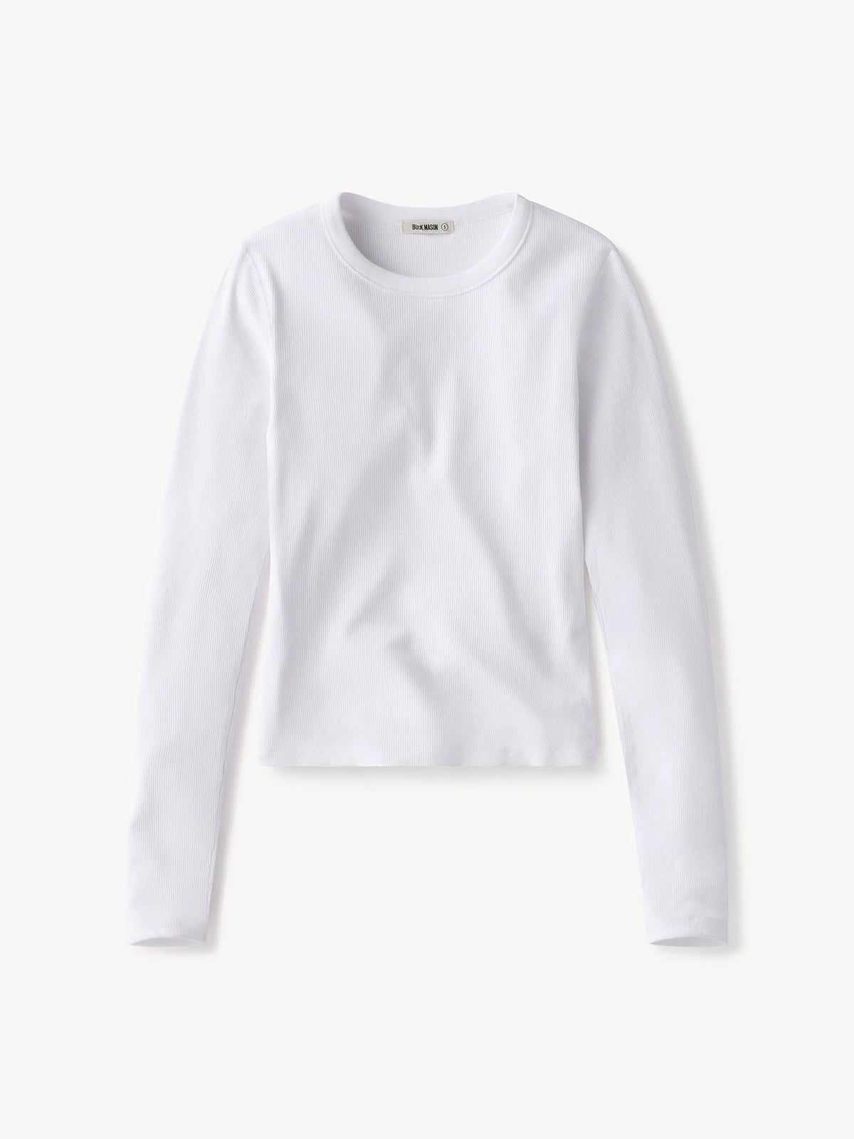White Surplus Rib L/S Crew