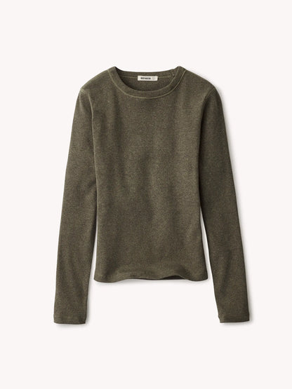 Heather Laurel Surplus Rib L/S Crew