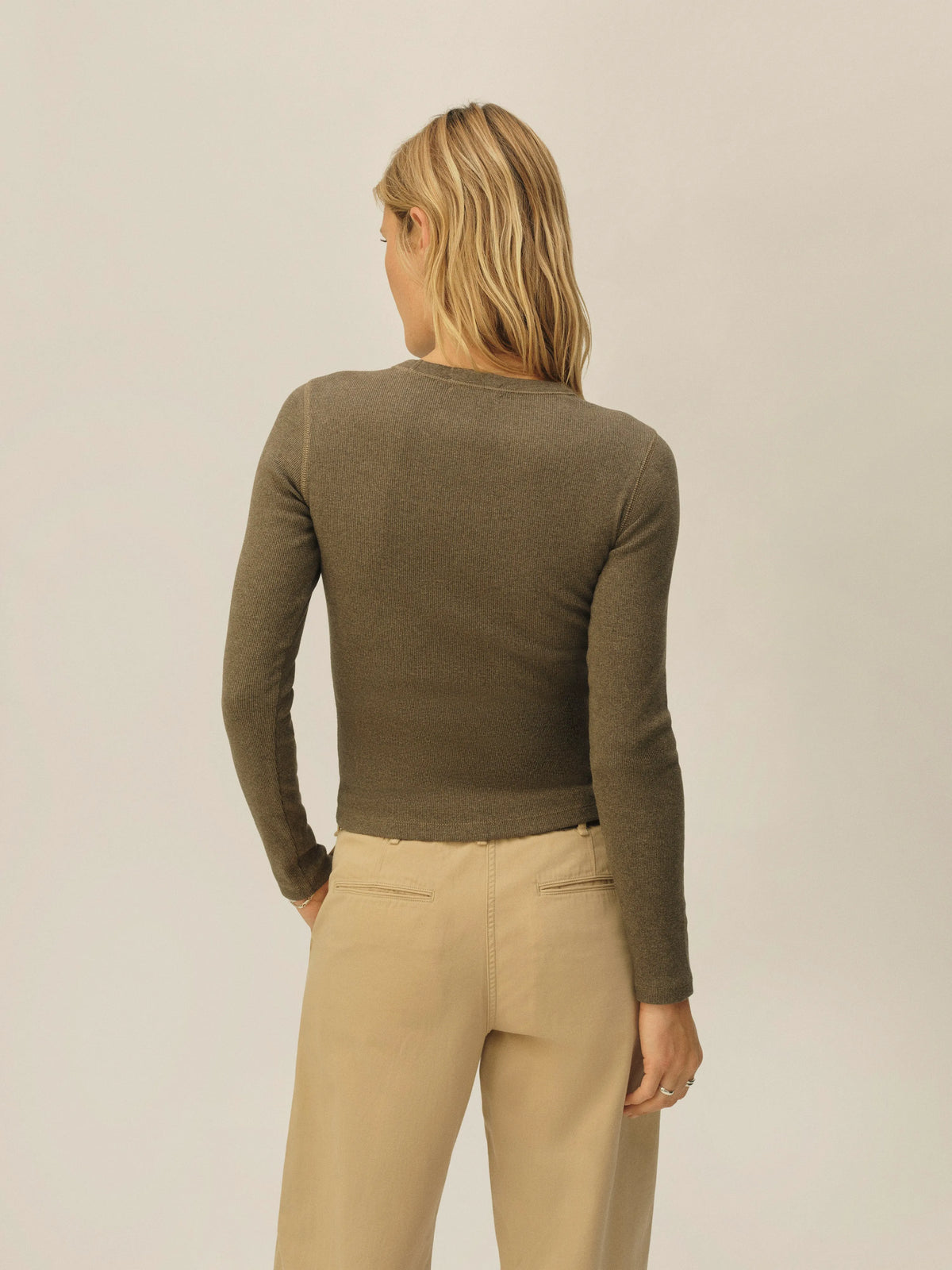 Heather Laurel Surplus Rib L/S Crew