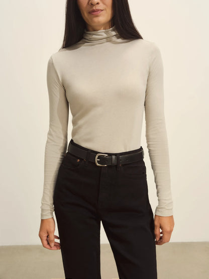 Sand Drift Cloud Jersey Turtleneck