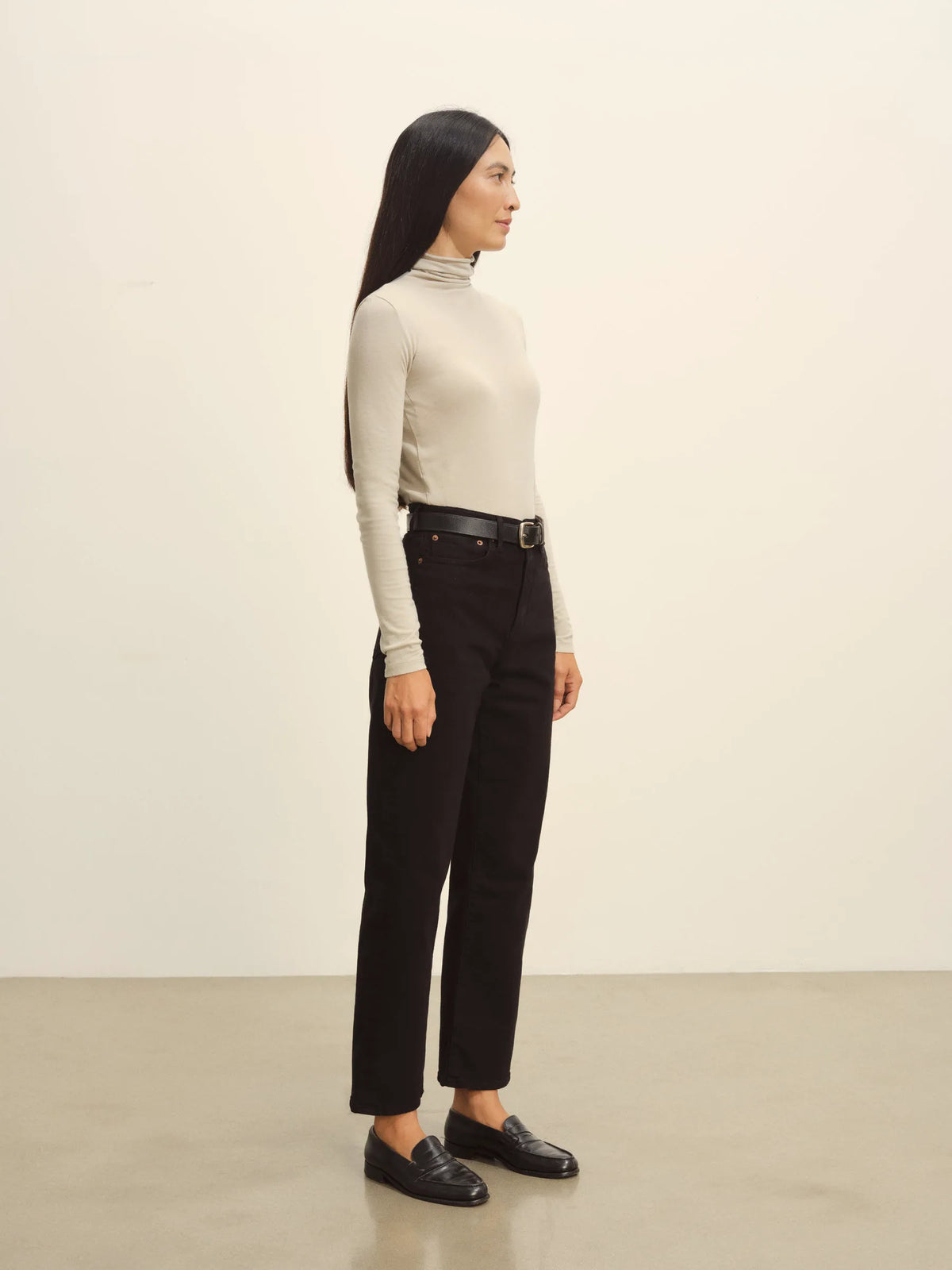 Sand Drift Cloud Jersey Turtleneck