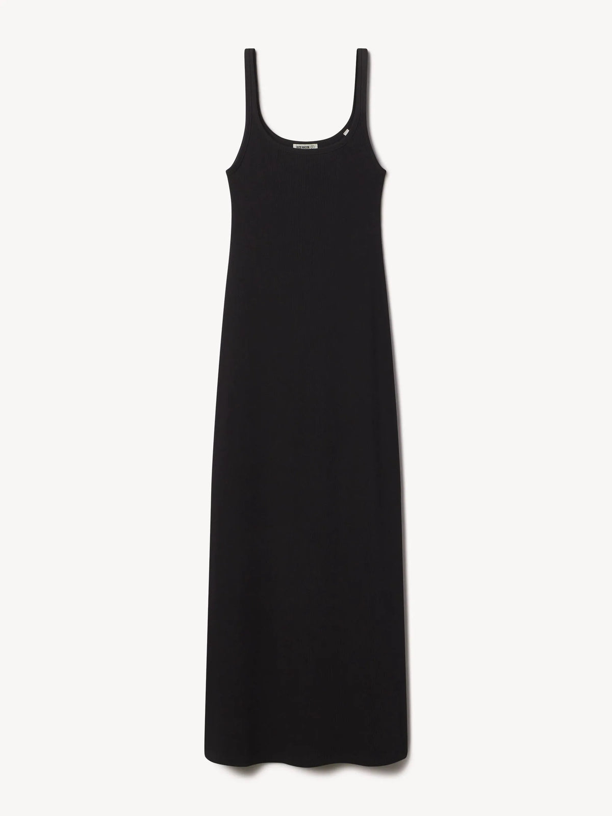 Black Surplus Rib Scoop Tank Dress