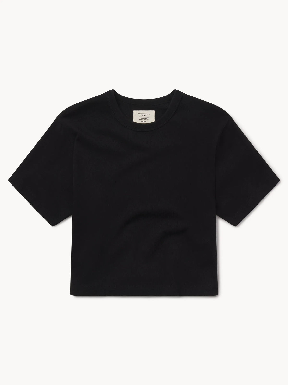 Black Field-Spec Boyfriend Crop Tee