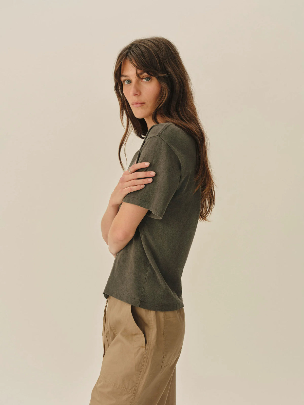 Coal Venice Wash Toughknit Easy Tee