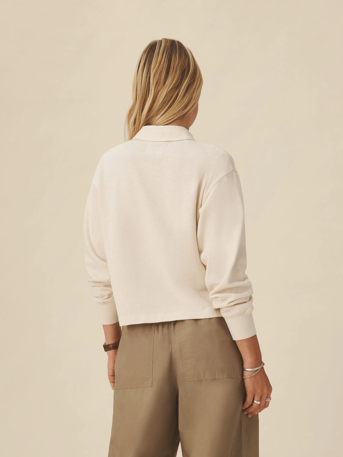 Breve Field-Spec Boyfriend Crop Rugby