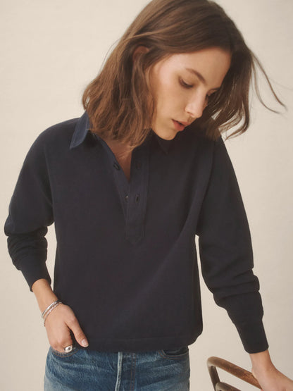 Dress Navy Field-Spec Boyfriend Crop Rugby