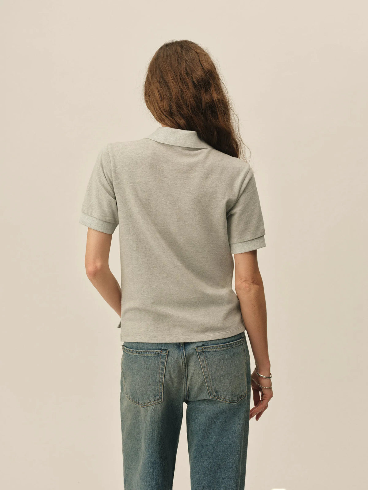 Heather Grey Campus Polo