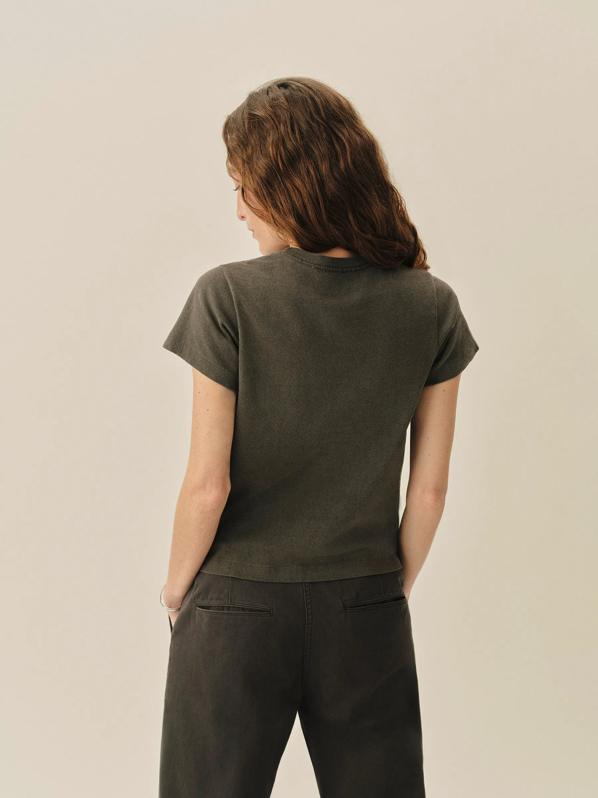 Coal Venice Wash Toughknit Shrunken Pocket Tee
