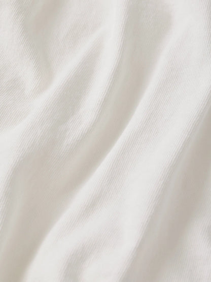 White Toughknit Shrunken Pocket Tee