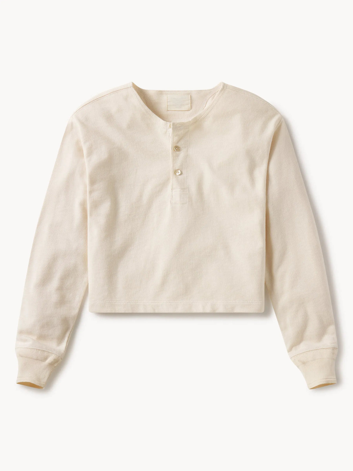 Natural Field-Spec Boyfriend Crop Henley