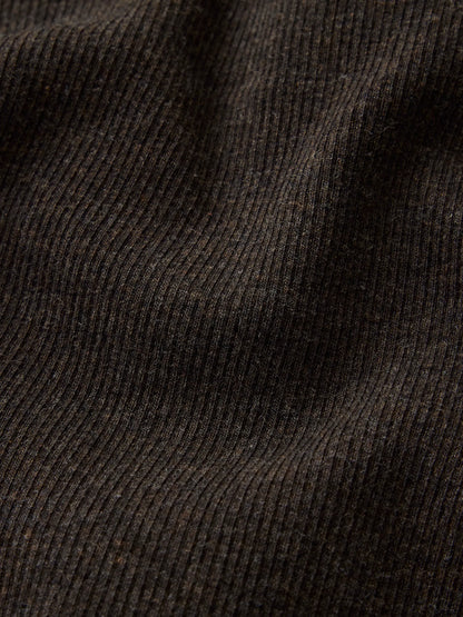 Marled Firewood Surplus Rib Cardigan