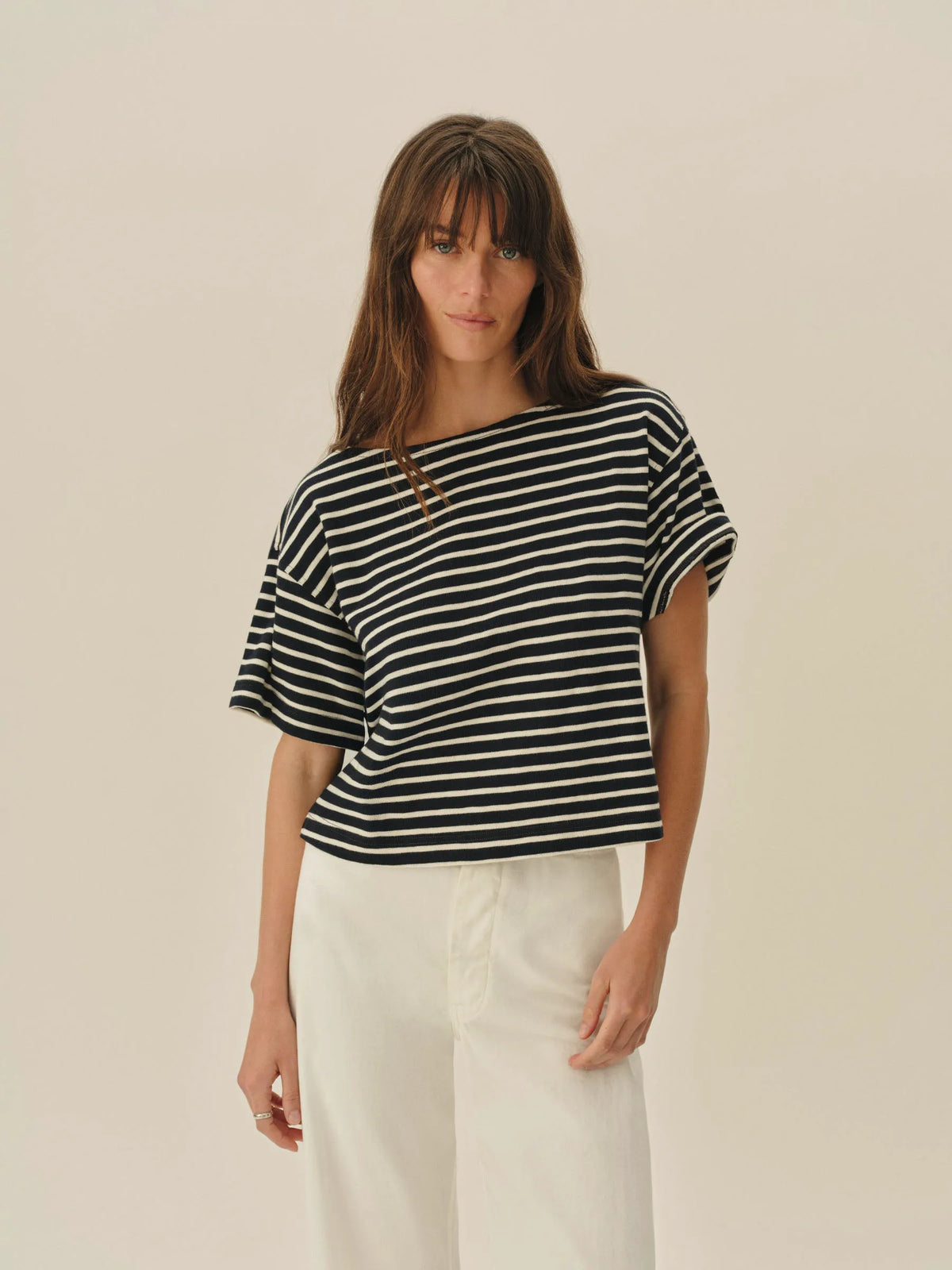 Dark Navy / Natural Field-Spec Boyfriend Mariner Tee