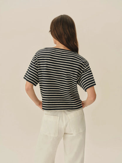 Dark Navy / Natural Field-Spec Boyfriend Mariner Tee