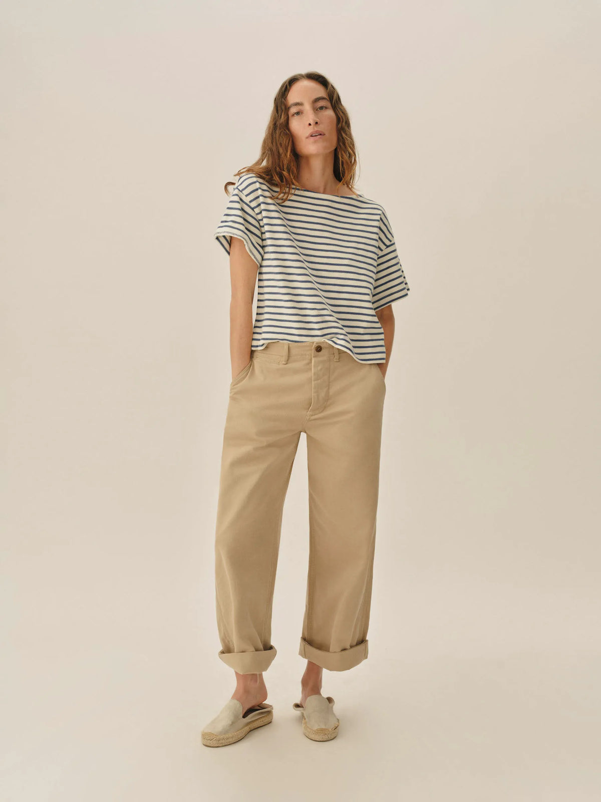 Nautical Blue / Natural Field-Spec Boyfriend Mariner Tee