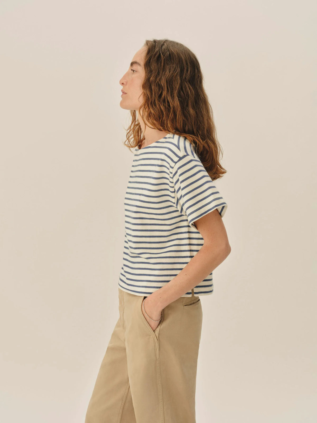 Nautical Blue / Natural Field-Spec Boyfriend Mariner Tee