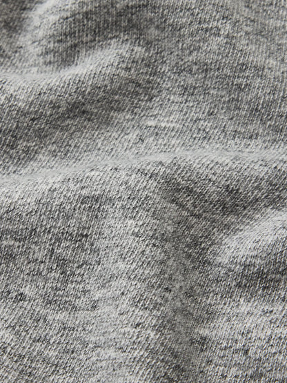 Heather Grey Field-Spec Boyfriend Crop Rugby Crew