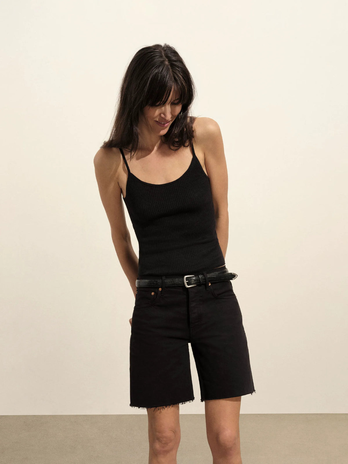 Black Montecito Cut-Off Short