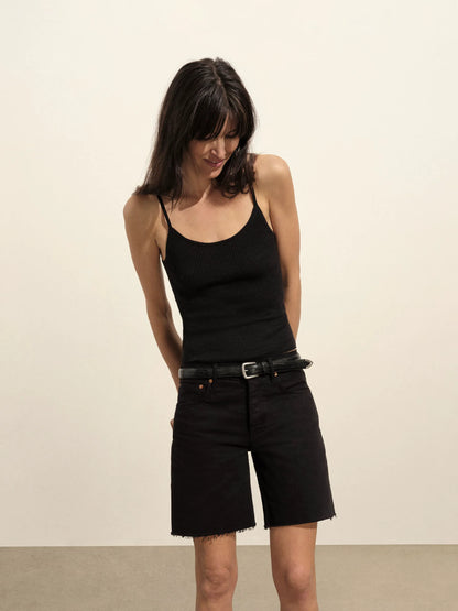 Black Montecito Cut-Off Short