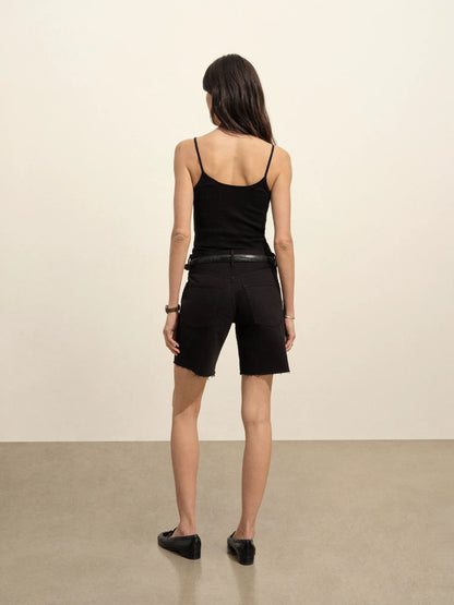 Black Montecito Cut-Off Short